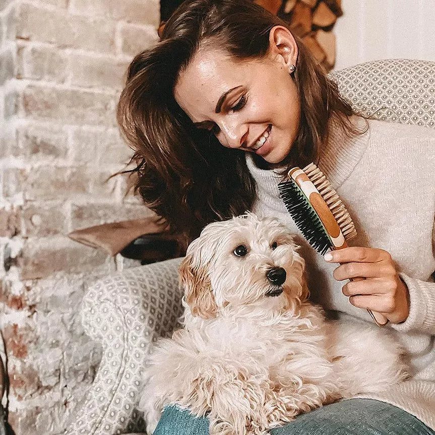 Bamboo Dog Brush