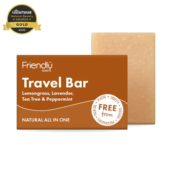 Travel Bar - Lemongrass, Lavender, Tea Tree & Peppermint Natural Soap