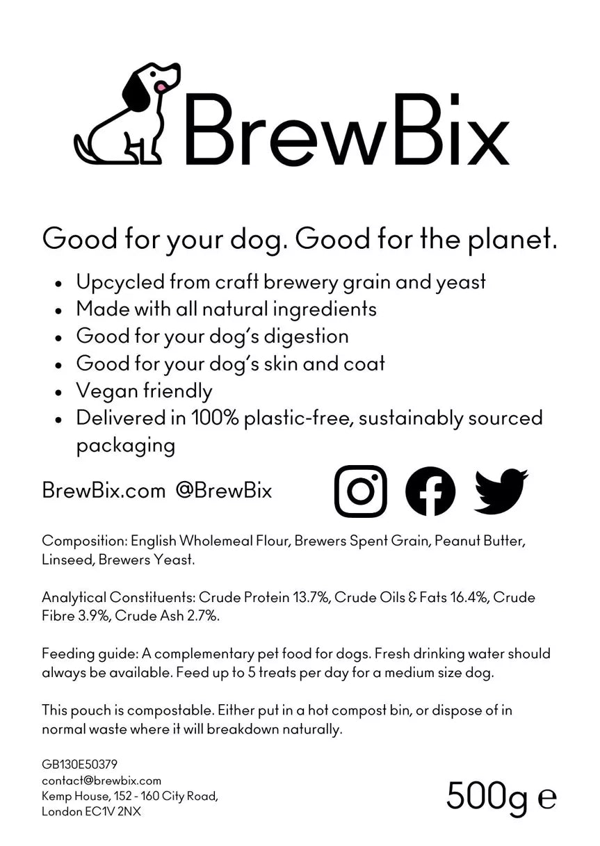 BrewBix Dog Biscuits - 100g Box