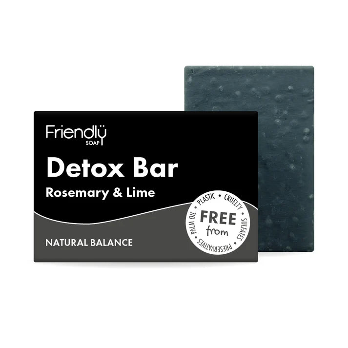 Detox Bar - Activated Charcoal - Rosemary & Lime Natural Soap